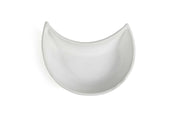 Concrete Moon Trinket Tray White - L4xW2.5 inch