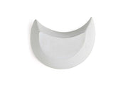 Concrete Moon Trinket Tray White - L4xW2.5 inch