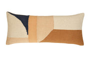 Casaamarosa CUSHIONS Handmade Geo Shapes Lumbar Pillow, Earth - 12x30 inch CCL-KL-11 12x30 / Cotton / With Filler