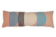 Casaamarosa CUSHIONS Handmade Circle Geo Lumbar Pillow, Multi- 12x34 Inch CCL-KL-09 12x34 / Cotton / With Filler