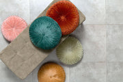 Casaamarosa CUSHIONS Velvet Round Handmade Pillow, Clay - 16 Inch CCR-VL-11 16 Diameter / Velvet / clay