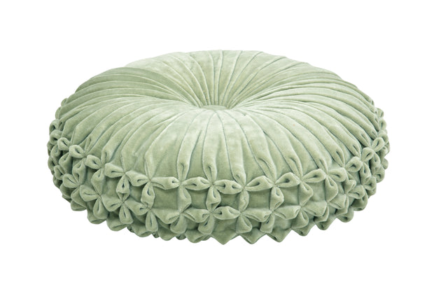 Casaamarosa CUSHIONS Velvet Round Cushion - Pistachio Green - 16 Inch CCR-VL-09 16 Diameter / Velvet / Pistachio Green