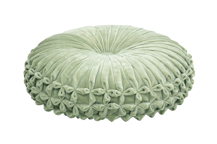 Casaamarosa CUSHIONS Velvet Round Cushion - Pistachio Green - 16 Inch CCR-VL-09 16 Diameter / Velvet / Pistachio Green