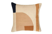 Casaamarosa CUSHIONS Geo Shapes Handcrafted Throw Pillow, Earth - 18x18 inch CC-KL-11 18x18 / Cotton / With Filler