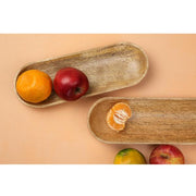 Casaamarosa Kitchen Essential Mango Wood Decorative Tray, 12" x 4" (Moq 2) WP-WD-02